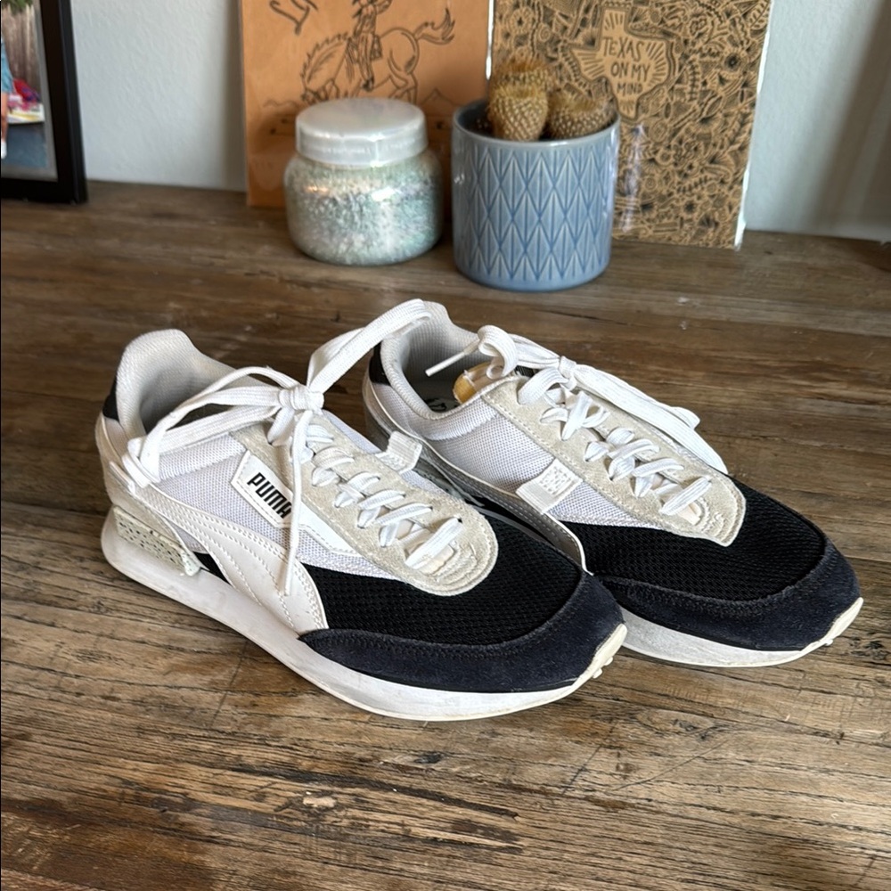 Puma Classic Black and White Sneakers